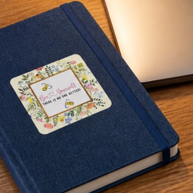 Sticker Carré Soyez Vous-Même Motivationnel (Créateur téléchargé)
