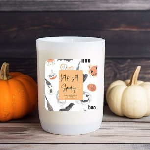 Sticker Carré Soyons Éffrayants   Parti Halloween