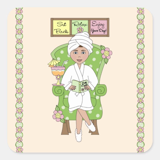 Sticker Carré Spa (Devant)