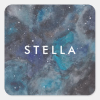 Space Galaxy Theme Starry Nom personnalisé