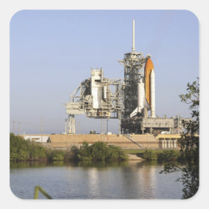 Sticker Carré Space Shuttle Discovery est prêt 3