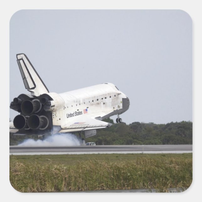 Sticker Carré Space Shuttle Discovery touche 2 (Devant)