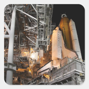 Sticker Carré Space Shuttle Endeavor sur le lancement