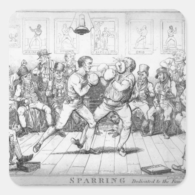 Sticker Carré Sparring, 1817 (Devant)