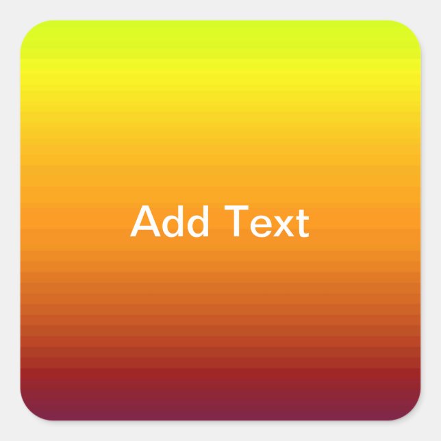 Sticker Carré Spectre des couleurs horizontales -3 (Devant)