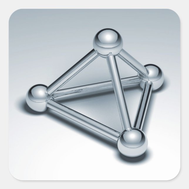 Sticker Carré Sphères connectées (Devant)