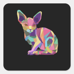 Sticker Carré Sphynx Cat Toxits For Women And Men Sphynx Cat