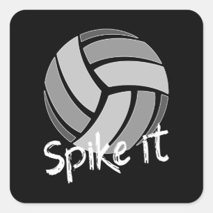 Sticker Carré Spike it volleyball