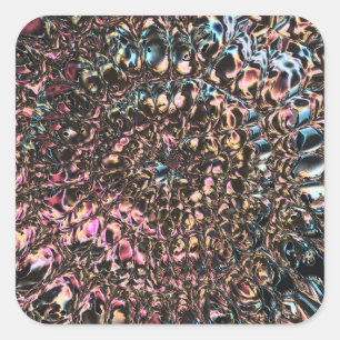 Sticker Carré Spirale de pierres précieuses