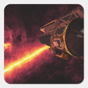 Sticker Carré Spitzer vu contre le ciel infrarouge