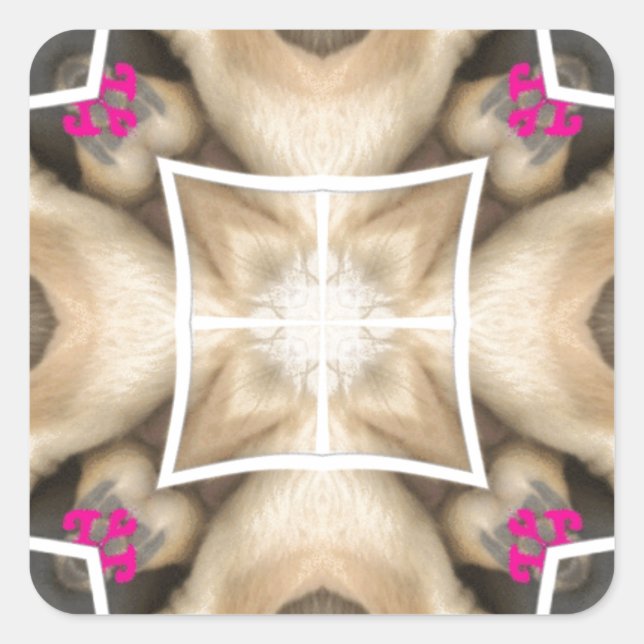 Sticker Carré Splendor du Serengeti : Artistère de masquage anim (Devant)