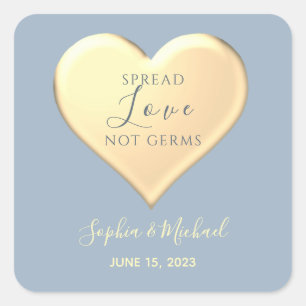 Sticker Carré Spread Love Wedding Favor
