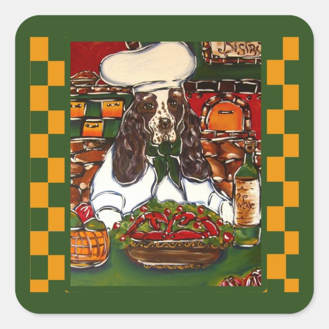 STICKER CARRÉ SPRINGER ANGLAIS  (Devant)