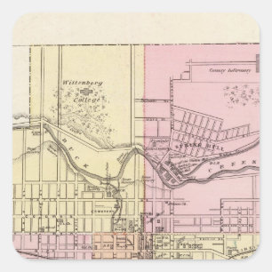 Sticker Carré Springfield, Ohio