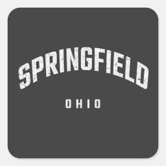 Sticker Carré Springfield Ohio OH
