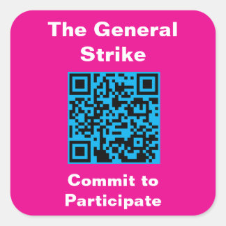 Sticker Carré Square, 3 inch stickers, six to a sheet