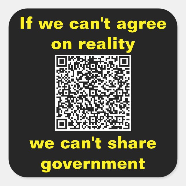 Sticker Carré Square Stickers, sheet of six 3 inch stickeSticker (Devant)