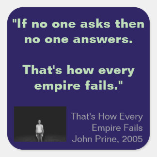 Sticker Carré Square Stickers, sheet of six 3 inch stickeSticker