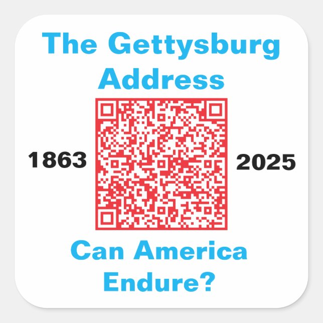 Sticker Carré Square Stickers, sheet of six 3 inch stickeSticker (Devant)