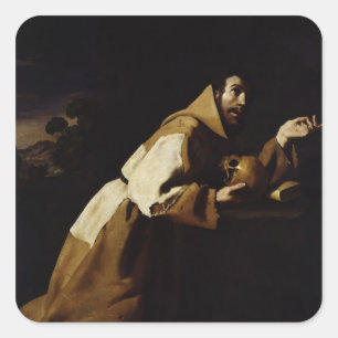 Sticker Carré St Francis dans la méditation, 1639