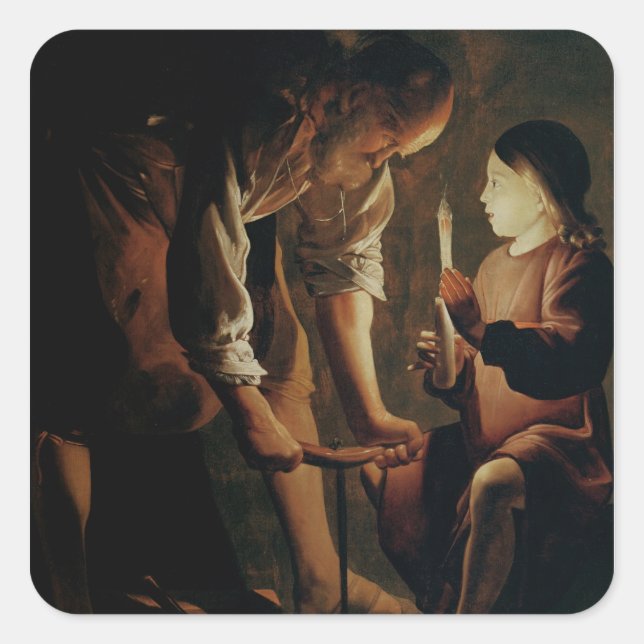 Sticker Carré St Joseph, le charpentier (Devant)