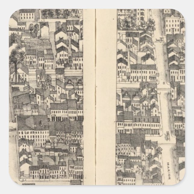 Sticker Carré St Louis, Missouri 12 (Devant)