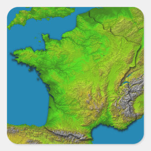 Sticker Carré St Louis, Missouri, États-Unis