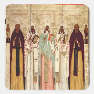 Sticker Carré St Sergius de Radonesh avec les saints de
