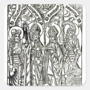 Sticker Carré St Wenceslaus, Adalbert, St Florian de Stanislaus