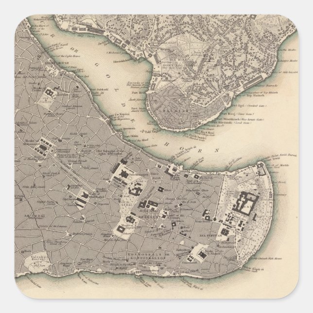 Sticker Carré Stambol de Constantinople (Devant)