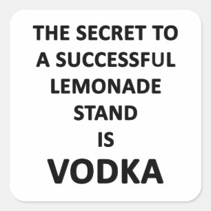 Sticker Carré Stand de Lemonade