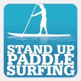 Sticker Carré stand up paddle