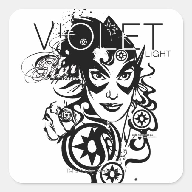 Sticker Carré Star Sapphire Graphic 4 (Devant)