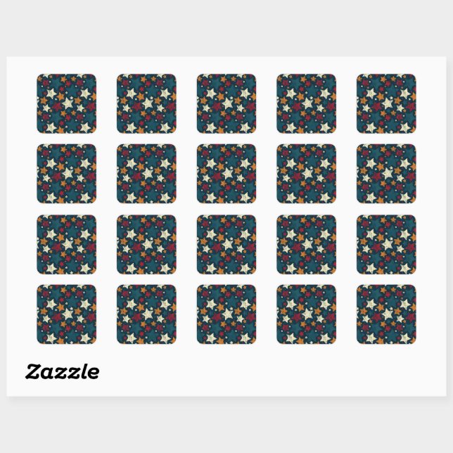 Sticker Carré Starry Night Chaos (Feuille)
