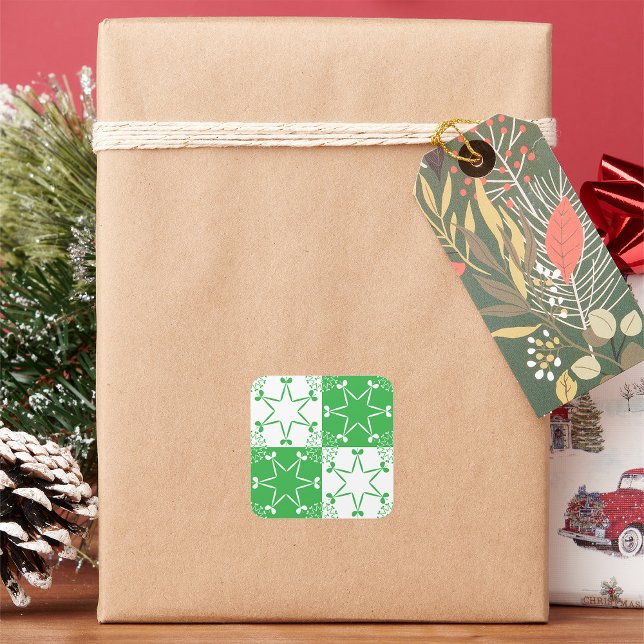 Sticker Carré Stars irlandais (Créateur téléchargé)