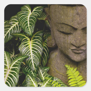 Sticker Carré Statue dans un jardin Information : Chiang Ma