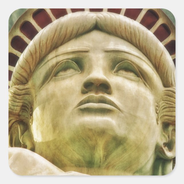 Sticker Carré Statue de la Liberté (Devant)