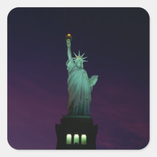 Sticker Carré Statue de la Liberté, New York, États-Unis 7