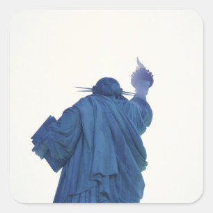 Sticker Carré Statue de la Liberté, New York, États-Unis RF)