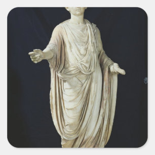 Sticker Carré Statue d'un enfant