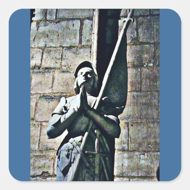 Sticker Carré Statue Notre Dame CB (Devant)