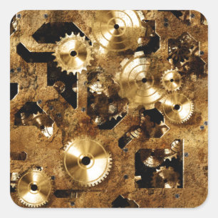 Sticker Carré Steampunk