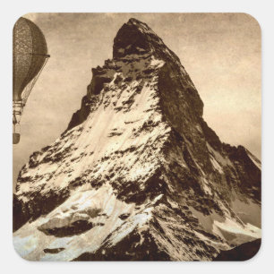 Sticker Carré Steampunk Matterhorn Scène