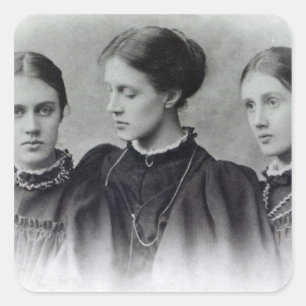 Sticker Carré Stella, Vanessa et la Virginie Stephen, c.1896