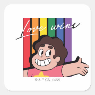 Sticker Carré Steven Universe - L'amour gagne