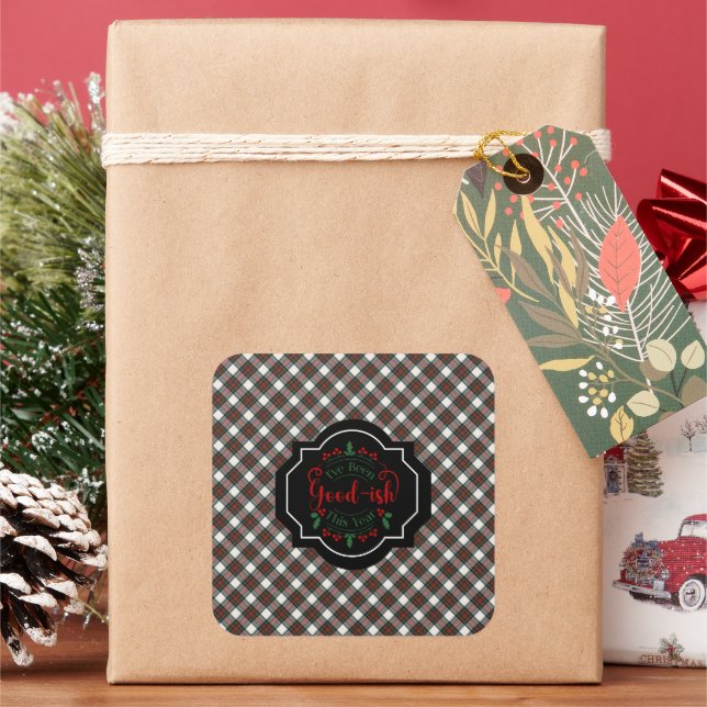 Sticker Carré Stewart Dress Modern Scottish Tartan Christmas (vacances)