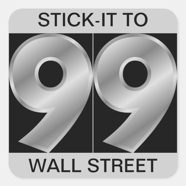 STICKER CARRÉ STICK-IT À WALL STREET (Devant)