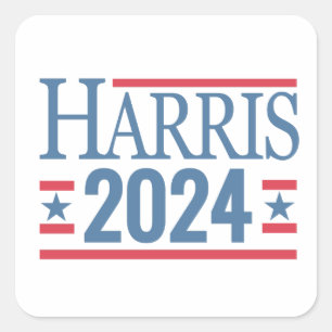Sticker Carré Sticke Harris 2024 pour l'élection présidentielle