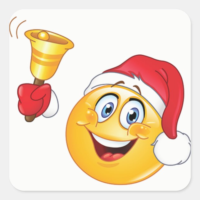 STICKER CARRÉ *STICKER DE NOËL* AVEC **IMOGI SANTA CLAUS** (Devant)