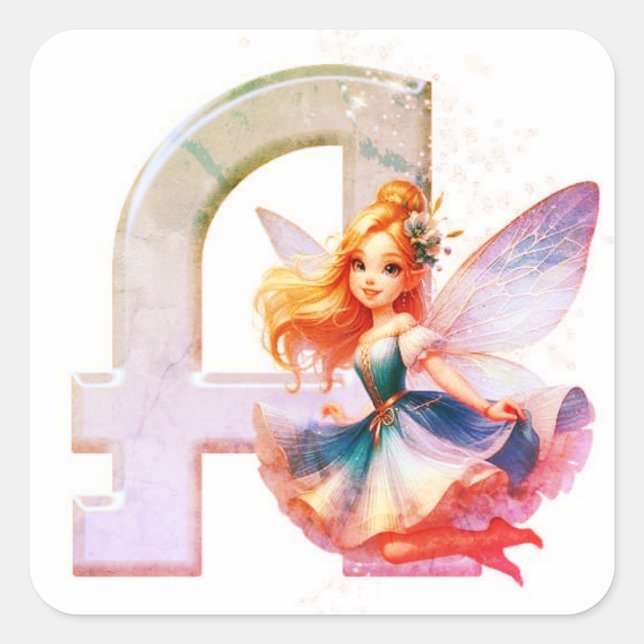 Sticker Carré "Sticker Logo Signature 'A' - Élevez votre style ! (Devant)